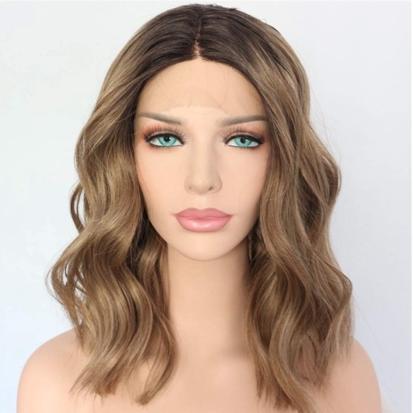 ?Jori 14” Wavy LACE FRONT Dark ROOT WIG ? NWT main image 4